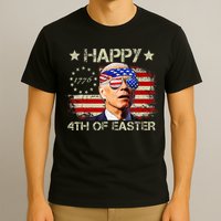 Funny Joe Biden 4th Of July Happy 4th Of Easter Us Flag T-Shirt