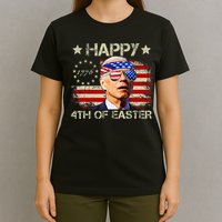 Funny Joe Biden 4th Of July Happy 4th Of Easter Us Flag T-Shirt