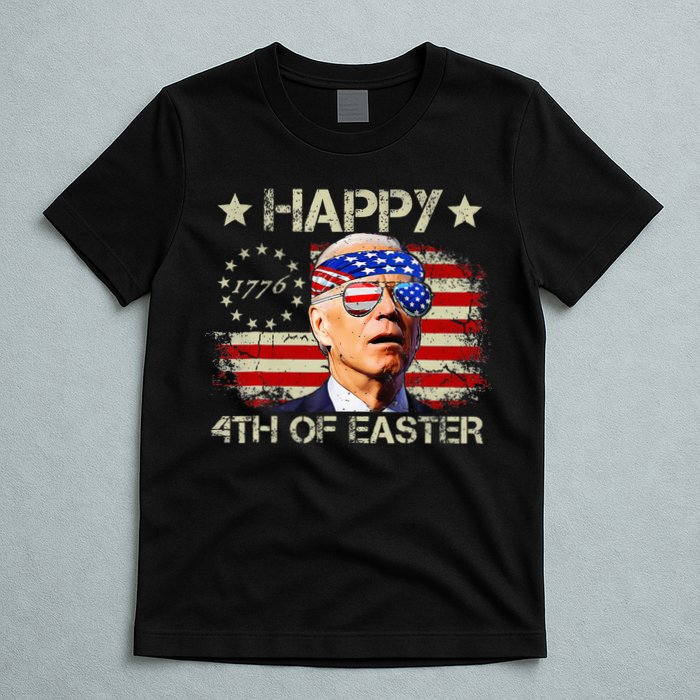 Funny Joe Biden 4th Of July Happy 4th Of Easter Us Flag T-Shirt