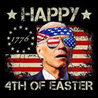 Funny Joe Biden 4th Of July Happy 4th Of Easter Us Flag Impact Tech Backpack