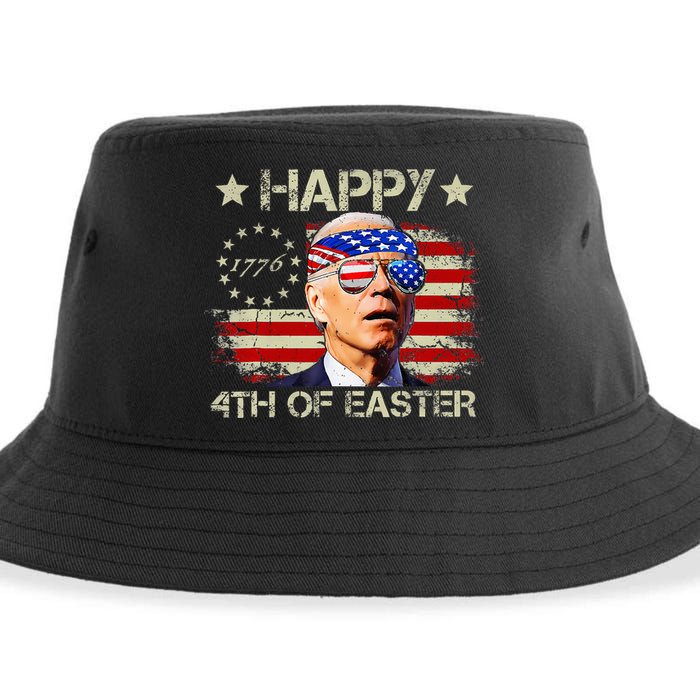 Funny Joe Biden 4th Of July Happy 4th Of Easter Us Flag Sustainable Bucket Hat