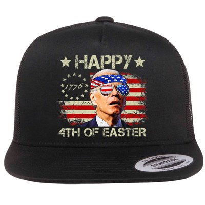 Funny Joe Biden 4th Of July Happy 4th Of Easter Us Flag Flatbill Hat
