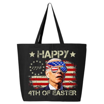 Funny Joe Biden 4th Of July Happy 4th Of Easter Us Flag 25L Jumbo Tote