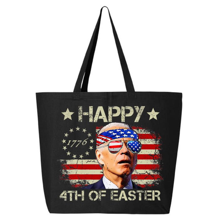 Funny Joe Biden 4th Of July Happy 4th Of Easter Us Flag 25L Jumbo Tote