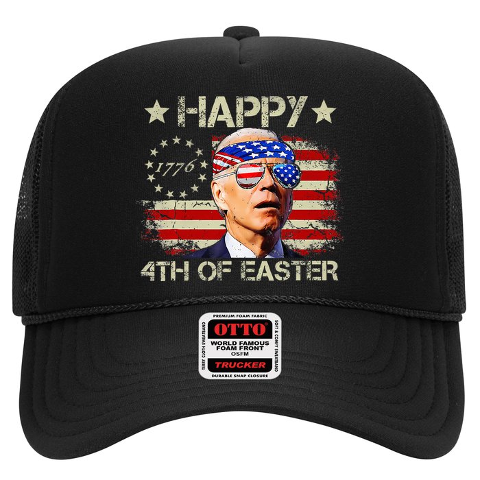 Funny Joe Biden 4th Of July Happy 4th Of Easter Us Flag Trucker Hat