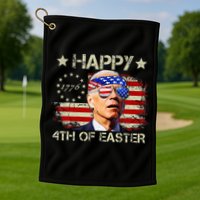 Funny Joe Biden 4th Of July Happy 4th Of Easter Us Flag Golf Towel