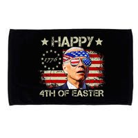Funny Joe Biden 4th Of July Happy 4th Of Easter Us Flag Microfiber Hand Towel