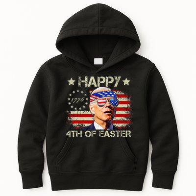 Funny Joe Biden 4th Of July Happy 4th Of Easter Us Flag Kids Hoodie