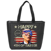 Funny Joe Biden 4th Of July Happy 4th Of Easter Us Flag Zip Tote Bag