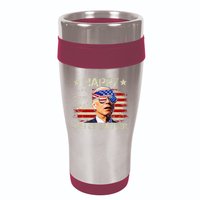 Funny Joe Biden 4th Of July Happy 4th Of Easter Us Flag 16oz Travel Tumbler