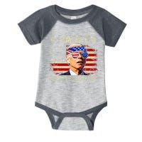 Funny Joe Biden 4th Of July Happy 4th Of Easter Us Flag Infant Baby Jersey Bodysuit