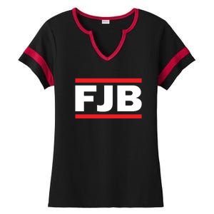 Fuck Joe Biden FJB Ladies Halftime Notch Neck Tee