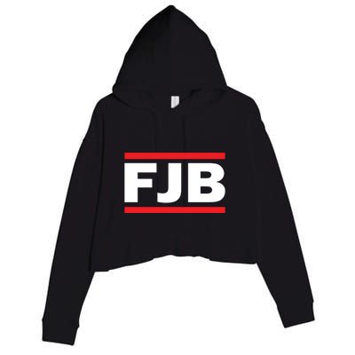 Fuck Joe Biden FJB Crop Fleece Hoodie