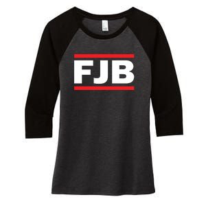 Fuck Joe Biden FJB Women's Tri-Blend 3/4-Sleeve Raglan Shirt