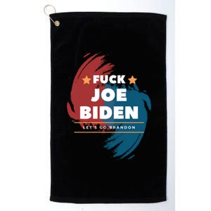 Fuck Joe Biden Let's Go Brandon Star Platinum Collection Golf Towel