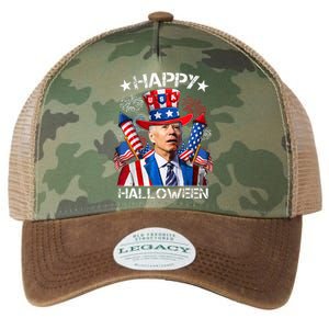 Funny Joe Biden 4th Of July Happy Halloween Firework Legacy Tie Dye Trucker Hat