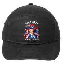 Funny Joe Biden 4th Of July Happy Halloween Firework 7-Panel Snapback Hat