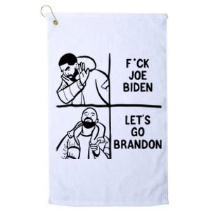 Fuck Joe Biden Lets Go Brandon Conservative Us Platinum Collection Golf Towel