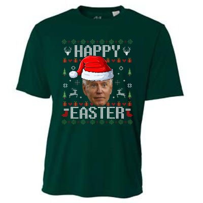 Funny Joe Biden Happy Easter Funny Ugly Christmas Sweater  Cooling Performance Crew T-Shirt