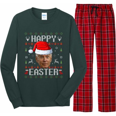 Funny Joe Biden Happy Easter Funny Ugly Christmas Sweater  Long Sleeve Pajama Set