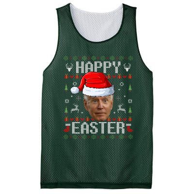 Funny Joe Biden Happy Easter Funny Ugly Christmas Sweater  Mesh Reversible Basketball Jersey Tank