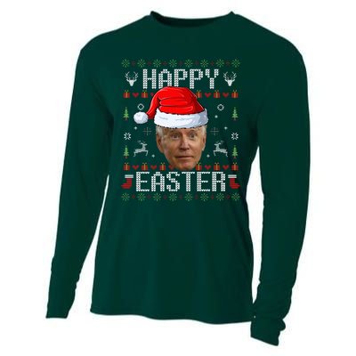 Funny Joe Biden Happy Easter Funny Ugly Christmas Sweater  Cooling Performance Long Sleeve Crew