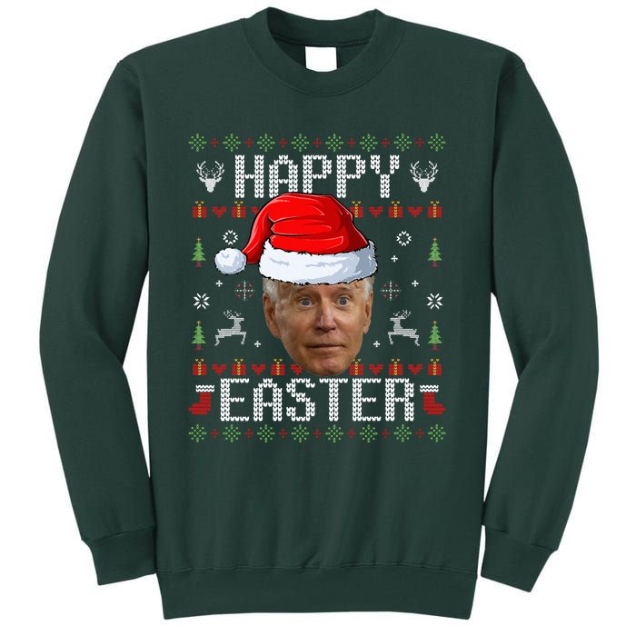 Funny Joe Biden Happy Easter Funny Ugly Christmas Sweater  Tall Sweatshirt