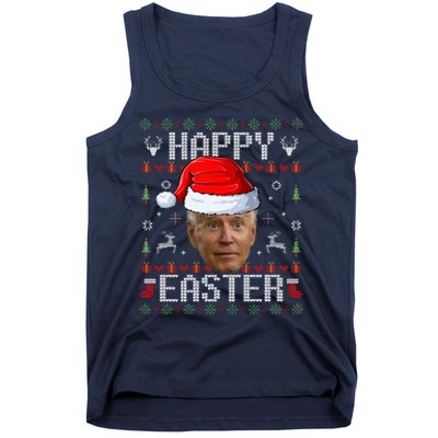 Funny Joe Biden Happy Easter Funny Ugly Christmas Sweater  Tank Top