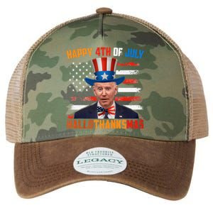 Funny Joe Biden Happy 4th Of July Hallothanksmas Holidays Legacy Tie Dye Trucker Hat