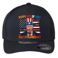 Funny Joe Biden Happy 4th Of July Hallothanksmas Holidays Flexfit Unipanel Trucker Cap