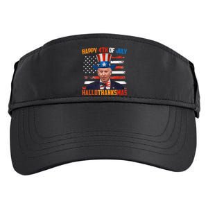 Funny Joe Biden Happy 4th Of July Hallothanksmas Holidays Adult Drive Performance Visor