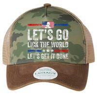 Funny Joe Biden Lets Go Lick The World Lets Get It Done Legacy Tie Dye Trucker Hat