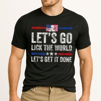 Funny Joe Biden Lets Go Lick The World Lets Get It Done Performance Shirt