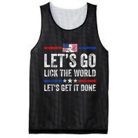 Funny Joe Biden Lets Go Lick The World Lets Get It Done Mesh Reversible Basketball Jersey Tank