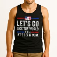Funny Joe Biden Lets Go Lick The World Lets Get It Done Tank Top