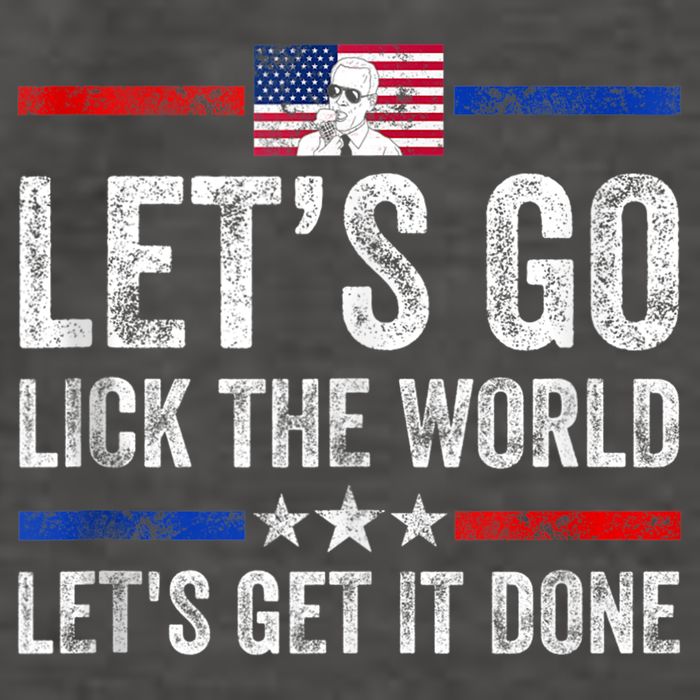 Funny Joe Biden Lets Go Lick The World Lets Get It Done Vector Backpack