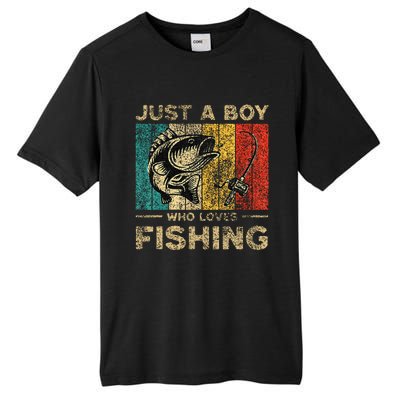 Fishing Jokes Boy Fisherman Bass Fish Tall Fusion ChromaSoft Performance T-Shirt