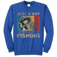 Fishing Jokes Boy Fisherman Bass Fish Sweatshirt