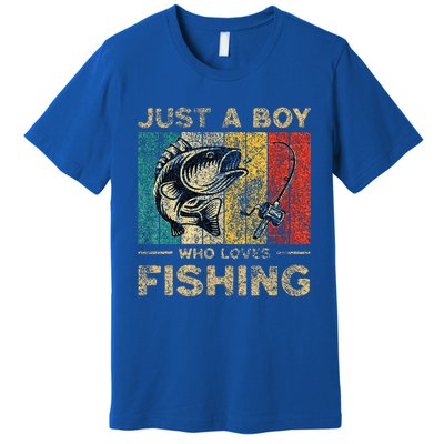 Fishing Jokes Boy Fisherman Bass Fish Premium T-Shirt