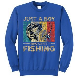 Fishing Jokes Boy Fisherman Bass Fish Tall Sweatshirt