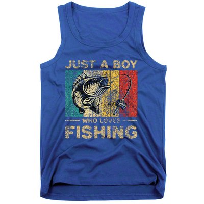 Fishing Jokes Boy Fisherman Bass Fish Tank Top