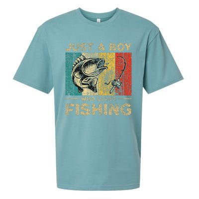 Fishing Jokes Boy Fisherman Bass Fish Sueded Cloud Jersey T-Shirt