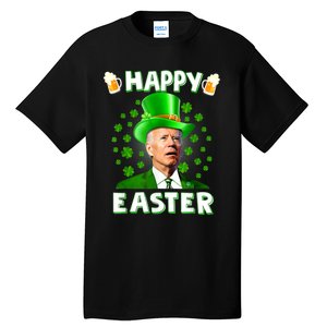 Funny Joe Biden Happy Easter Confused St Patricks Day Tall T-Shirt