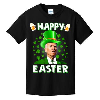 Funny Joe Biden Happy Easter Confused St Patricks Day Kids T-Shirt