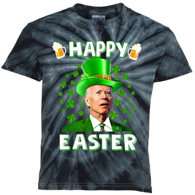 Funny Joe Biden Happy Easter Confused St Patricks Day Kids Tie-Dye T-Shirt