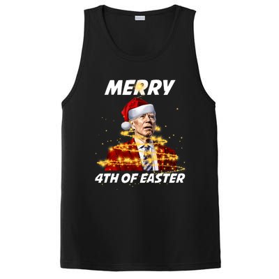 Funny Joe Biden Christmas Santa Hat Merry 4th Of Easter Xmas PosiCharge Competitor Tank