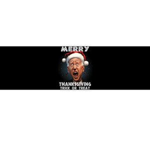 Funny Joe Biden Santa Hat Merry Thanksgiving Christmas Bumper Sticker