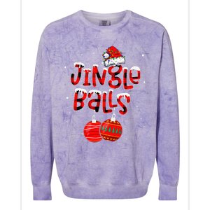 Funny Jingle Balls Tinsel Tits Matching Christmas Couples Colorblast Crewneck Sweatshirt