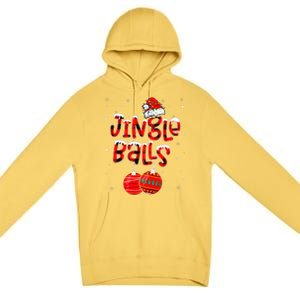 Funny Jingle Balls Tinsel Tits Matching Christmas Couples Premium Pullover Hoodie