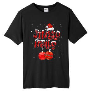 Funny Jingle Balls Tinsel Tits Matching Christmas Couples Tall Fusion ChromaSoft Performance T-Shirt